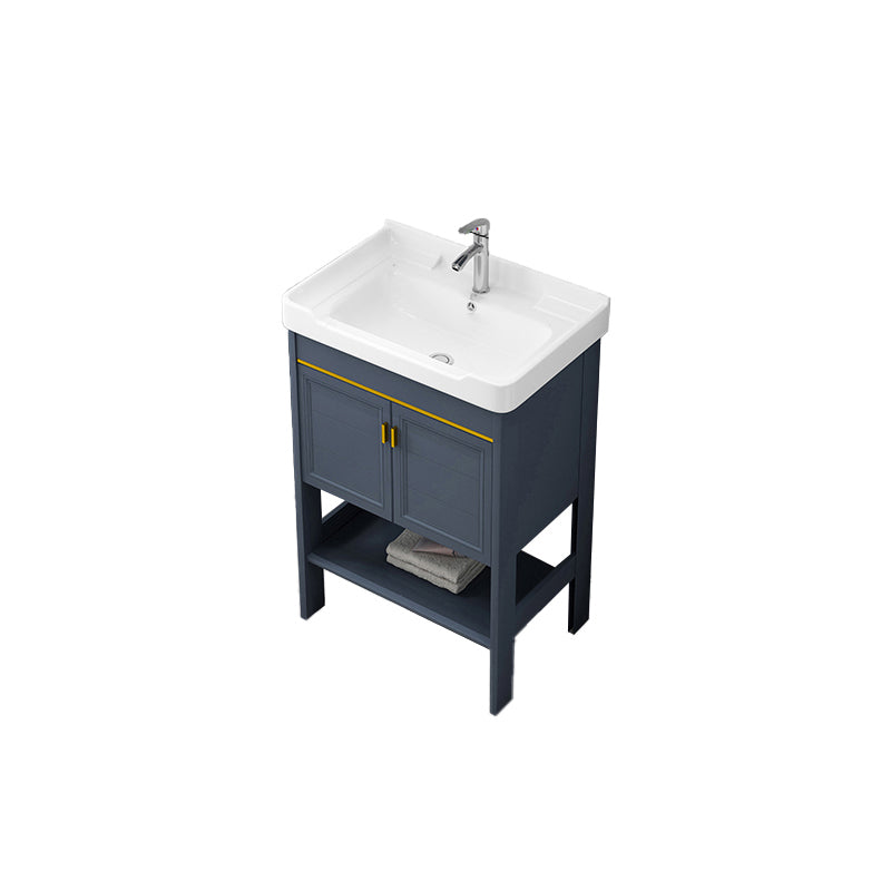 Glam Bathroom Sink Vanity Freestanding Single-Sink Bathroom Vanity Set Vanity & Faucet 24"L x 16"W x 33"H Clearhalo 'Bathroom Remodel & Bathroom Fixtures' 'Bathroom Vanities' 'bathroom_vanities' 'Home Improvement' 'home_improvement' 'home_improvement_bathroom_vanities' 7360893