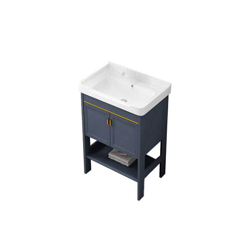 Glam Bathroom Sink Vanity Freestanding Single-Sink Bathroom Vanity Set Bathroom Vanity 24"L x 16"W x 33"H Clearhalo 'Bathroom Remodel & Bathroom Fixtures' 'Bathroom Vanities' 'bathroom_vanities' 'Home Improvement' 'home_improvement' 'home_improvement_bathroom_vanities' 7360898