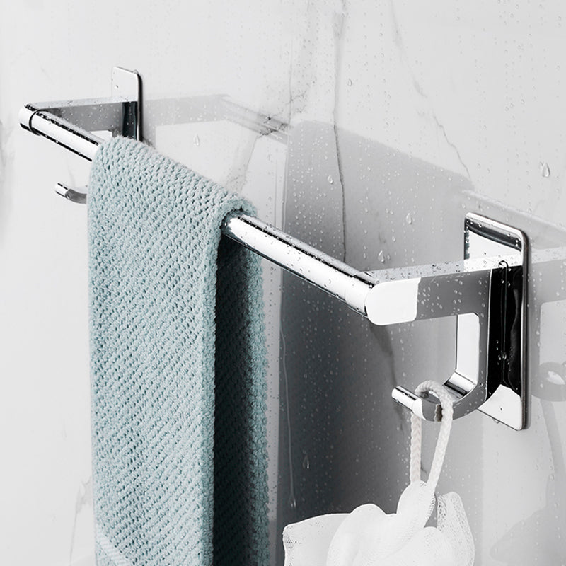 Polished Chrome Bathroom Accessory Set Modern Bath Shelf Anti-rust Clearhalo 'Bathroom Hardware Sets' 'Bathroom Hardware' 'Bathroom Remodel & Bathroom Fixtures' 'bathroom_hardware_sets' 'Home Improvement' 'home_improvement' 'home_improvement_bathroom_hardware_sets' 7361029