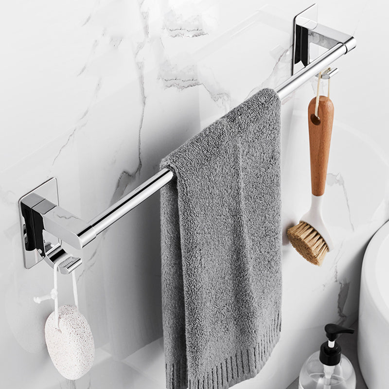 Polished Chrome Bathroom Accessory Set Modern Bath Shelf Anti-rust Clearhalo 'Bathroom Hardware Sets' 'Bathroom Hardware' 'Bathroom Remodel & Bathroom Fixtures' 'bathroom_hardware_sets' 'Home Improvement' 'home_improvement' 'home_improvement_bathroom_hardware_sets' 7361031