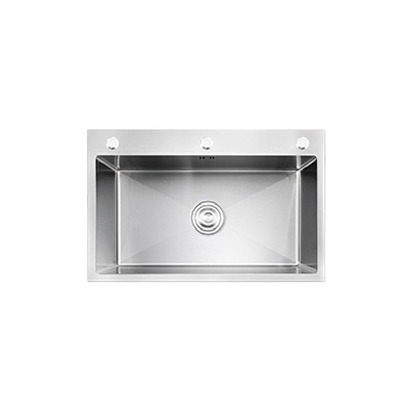 Modern Workstation Ledge Stainless Steel with Faucet and Soap Dispenser Prep Station Clearhalo 'Home Improvement' 'home_improvement' 'home_improvement_kitchen_sinks' 'Kitchen Remodel & Kitchen Fixtures' 'Kitchen Sinks & Faucet Components' 'Kitchen Sinks' 'kitchen_sinks' 7361636