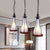 Brown Bottle Cluster Pendant Light Warehouse Yellow/White Glass 3 Heads Dining Room Ceiling Fixture with Wood Linear Canopy White Clearhalo 'Art Deco Pendants' 'Cast Iron' 'Ceiling Lights' 'Ceramic' 'Crystal' 'Industrial Pendants' 'Industrial' 'Metal' 'Middle Century Pendants' 'Pendant Lights' 'Pendants' 'Tiffany' Lighting' 736180