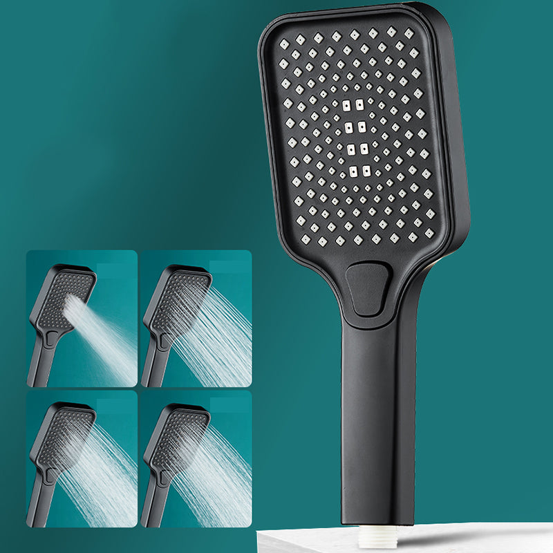 Contemporary Rectangular Hand Shower Adjustable Spray Pattern Showerhead Black Hand Shower Hose not included Clearhalo 'Bathroom Remodel & Bathroom Fixtures' 'Home Improvement' 'home_improvement' 'home_improvement_shower_heads' 'Shower Heads' 'shower_heads' 'Showers & Bathtubs Plumbing' 'Showers & Bathtubs' 7361815