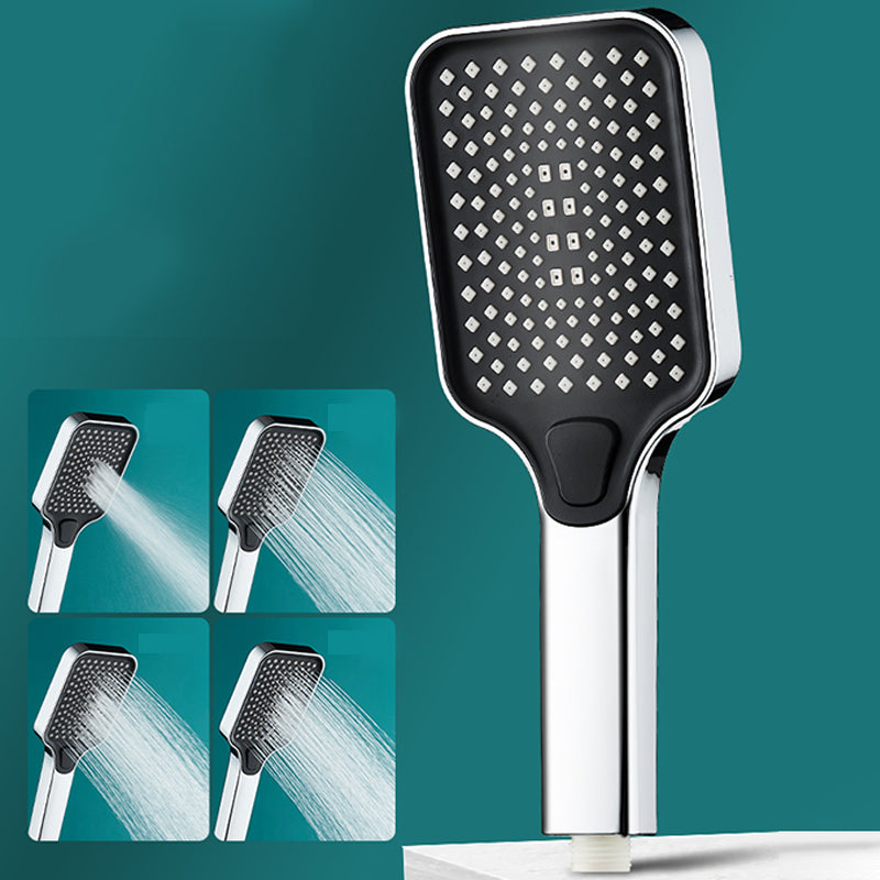 Contemporary Rectangular Hand Shower Adjustable Spray Pattern Showerhead Silver Hand Shower Hose not included Clearhalo 'Bathroom Remodel & Bathroom Fixtures' 'Home Improvement' 'home_improvement' 'home_improvement_shower_heads' 'Shower Heads' 'shower_heads' 'Showers & Bathtubs Plumbing' 'Showers & Bathtubs' 7361820