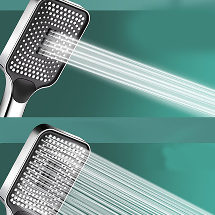Contemporary Rectangular Hand Shower Adjustable Spray Pattern Showerhead Clearhalo 'Bathroom Remodel & Bathroom Fixtures' 'Home Improvement' 'home_improvement' 'home_improvement_shower_heads' 'Shower Heads' 'shower_heads' 'Showers & Bathtubs Plumbing' 'Showers & Bathtubs' 7361829