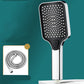 Contemporary Rectangular Hand Shower Adjustable Spray Pattern Showerhead Silver Shower Head with Hose Clearhalo 'Bathroom Remodel & Bathroom Fixtures' 'Home Improvement' 'home_improvement' 'home_improvement_shower_heads' 'Shower Heads' 'shower_heads' 'Showers & Bathtubs Plumbing' 'Showers & Bathtubs' 7361834