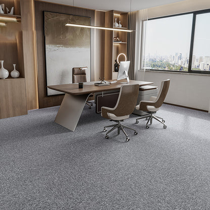 Modern Carpet Tiles Level Loop Glue Down Fire Resistant Carpet Floor Tile Light Gray 40-Piece Set Clearhalo 'Carpet Tiles & Carpet Squares' 'carpet_tiles_carpet_squares' 'Flooring 'Home Improvement' 'home_improvement' 'home_improvement_carpet_tiles_carpet_squares' Walls and Ceiling' 7361902