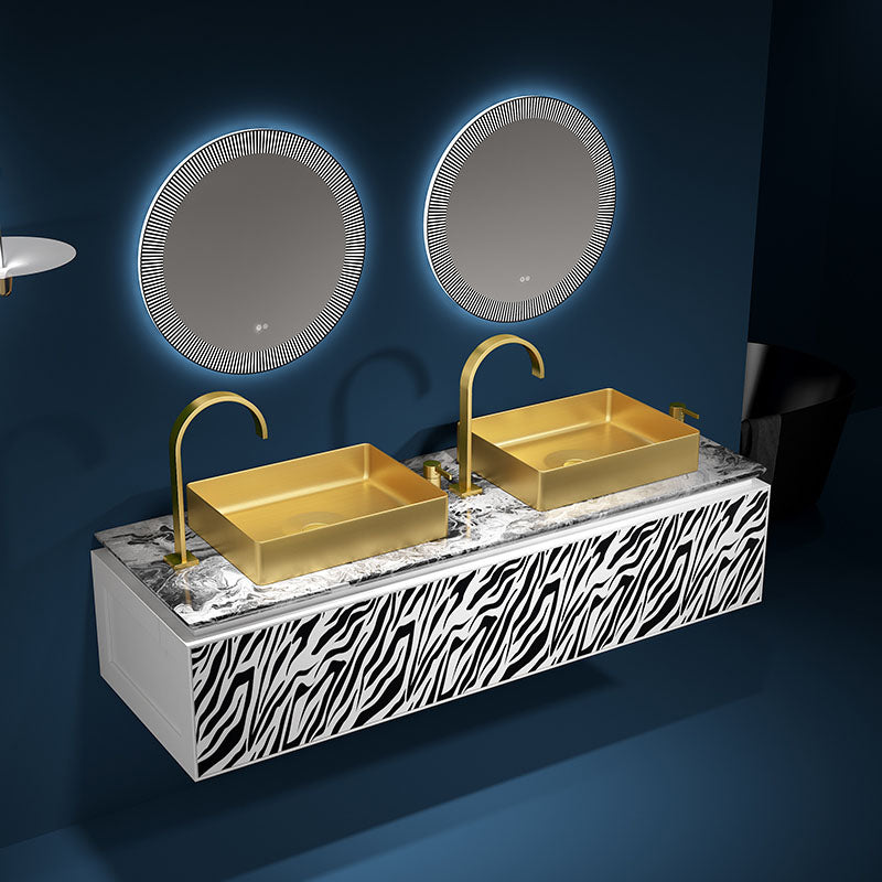 Modern Bathroom Sink with Pop-Up Drain Metal Rectangular Vessel Bathroom Sink Clearhalo 'Bathroom Remodel & Bathroom Fixtures' 'Bathroom Sinks & Faucet Components' 'Bathroom Sinks' 'bathroom_sink' 'Home Improvement' 'home_improvement' 'home_improvement_bathroom_sink' 7362350