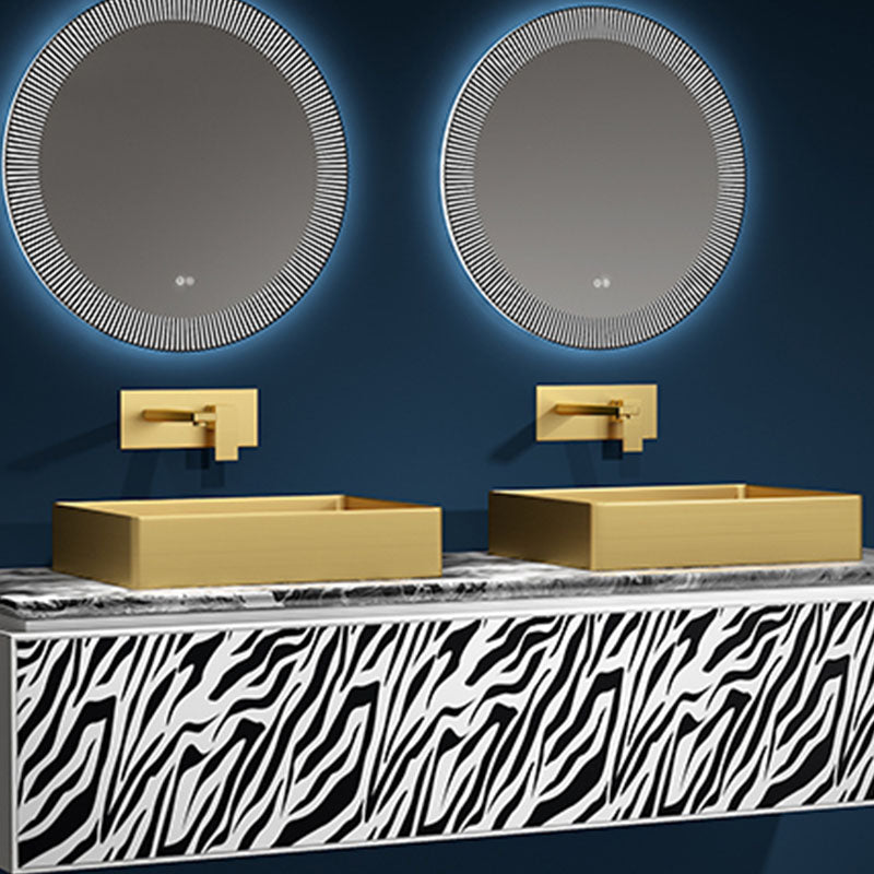 Modern Bathroom Sink with Pop-Up Drain Metal Rectangular Vessel Bathroom Sink Clearhalo 'Bathroom Remodel & Bathroom Fixtures' 'Bathroom Sinks & Faucet Components' 'Bathroom Sinks' 'bathroom_sink' 'Home Improvement' 'home_improvement' 'home_improvement_bathroom_sink' 7362367