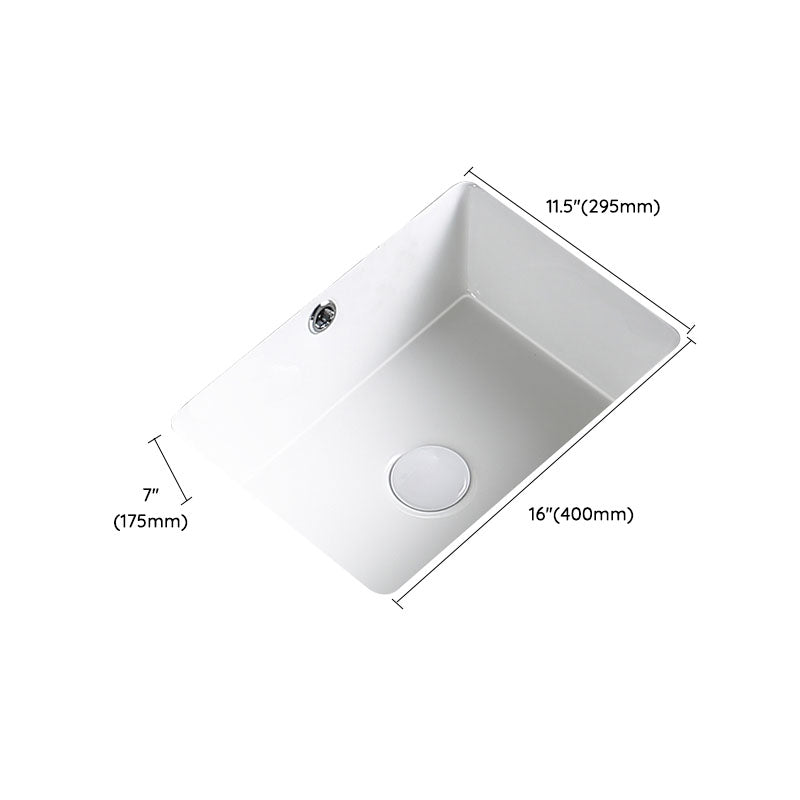 Modern Undermount Bathroom Sink Porcelain with Pop-Up Drain Basin Sink Clearhalo 'Bathroom Remodel & Bathroom Fixtures' 'Bathroom Sinks & Faucet Components' 'Bathroom Sinks' 'bathroom_sink' 'Home Improvement' 'home_improvement' 'home_improvement_bathroom_sink' 7362457