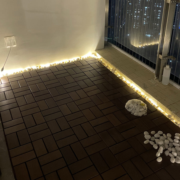 Square Plank Flooring Click-Locking Water Resistant Hardwood Flooring Clearhalo 'Flooring 'Hardwood Flooring' 'hardwood_flooring' 'Home Improvement' 'home_improvement' 'home_improvement_hardwood_flooring' Walls and Ceiling' 7362506