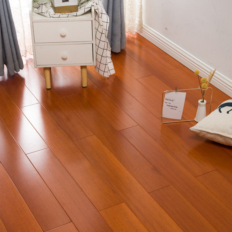 Hardwood Flooring Solid Wood Interlocking Rectangle Wood Flooring Teak Clearhalo 'Flooring 'Hardwood Flooring' 'hardwood_flooring' 'Home Improvement' 'home_improvement' 'home_improvement_hardwood_flooring' Walls and Ceiling' 7362527