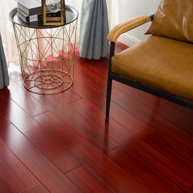 Hardwood Flooring Solid Wood Interlocking Rectangle Wood Flooring Claret Clearhalo 'Flooring 'Hardwood Flooring' 'hardwood_flooring' 'Home Improvement' 'home_improvement' 'home_improvement_hardwood_flooring' Walls and Ceiling' 7362529