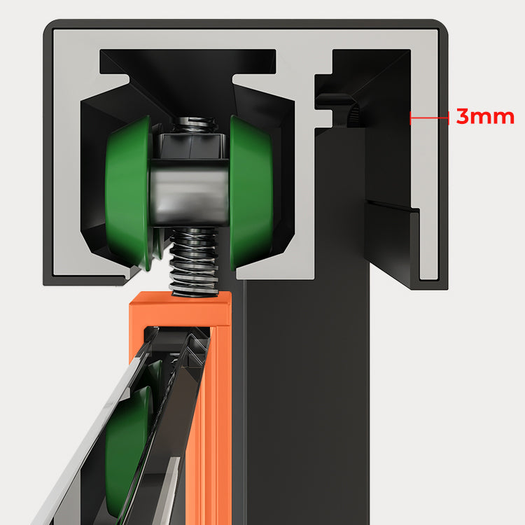 Silver Semi Frameless Shower Doors Single Sliding Shower Bath Door Clearhalo 'Bathroom Remodel & Bathroom Fixtures' 'Home Improvement' 'home_improvement' 'home_improvement_shower_tub_doors' 'Shower and Tub Doors' 'shower_tub_doors' 'Showers & Bathtubs' 7362683