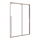 Silver Semi Frameless Shower Doors Single Sliding Shower Bath Door Clearhalo 'Bathroom Remodel & Bathroom Fixtures' 'Home Improvement' 'home_improvement' 'home_improvement_shower_tub_doors' 'Shower and Tub Doors' 'shower_tub_doors' 'Showers & Bathtubs' 7362687