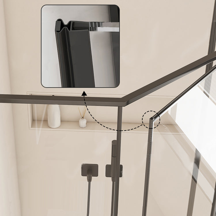 Pivot Framed Shower Bath Door Transparent Clear Shower Bath Door Clearhalo 'Bathroom Remodel & Bathroom Fixtures' 'Home Improvement' 'home_improvement' 'home_improvement_shower_tub_doors' 'Shower and Tub Doors' 'shower_tub_doors' 'Showers & Bathtubs' 7362699