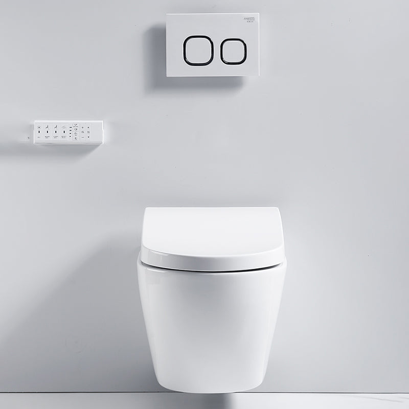 Modern Wall Mounted Bidet Foot Sensor White Temperature Control Clearhalo 'Bathroom Remodel & Bathroom Fixtures' 'Bidets' 'Home Improvement' 'home_improvement' 'home_improvement_bidets' 'Toilets & Bidets' 7362817