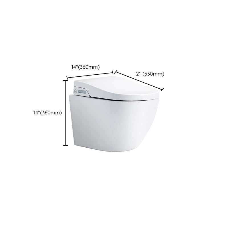 Modern Wall Mounted Bidet Foot Sensor White Temperature Control Clearhalo 'Bathroom Remodel & Bathroom Fixtures' 'Bidets' 'Home Improvement' 'home_improvement' 'home_improvement_bidets' 'Toilets & Bidets' 7362831