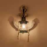 Clear Glass Black Wall Mounted Lamp Kerosene 1 Head Industrial Style Wall Lighting Ideas with Wood Anchor Backplate Clearhalo 'Art deco wall lights' 'Cast Iron' 'Glass' 'Industrial wall lights' 'Industrial' 'Middle century wall lights' 'Modern' 'Rustic wall lights' 'Tiffany' 'Traditional wall lights' 'Wall Lamps & Sconces' 'Wall Lights' Lighting' 736301