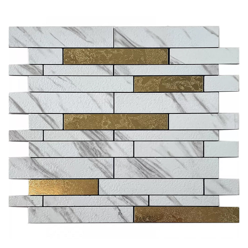 Modern Subway Tile Peel and Stick Backsplash Tile for Kitchen White-Brown Clearhalo 'Flooring 'Home Improvement' 'home_improvement' 'home_improvement_peel_stick_blacksplash' 'Peel & Stick Backsplash Tile' 'peel_stick_blacksplash' 'Walls & Ceilings' Walls and Ceiling' 7363766