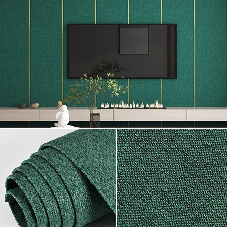 Modern Flax Paneling Wall Interior Wear Resistant Thicken Plank Blackish Green Clearhalo 'Flooring 'Home Improvement' 'home_improvement' 'home_improvement_wall_paneling' 'Wall Paneling' 'wall_paneling' 'Walls & Ceilings' Walls and Ceiling' 7363788