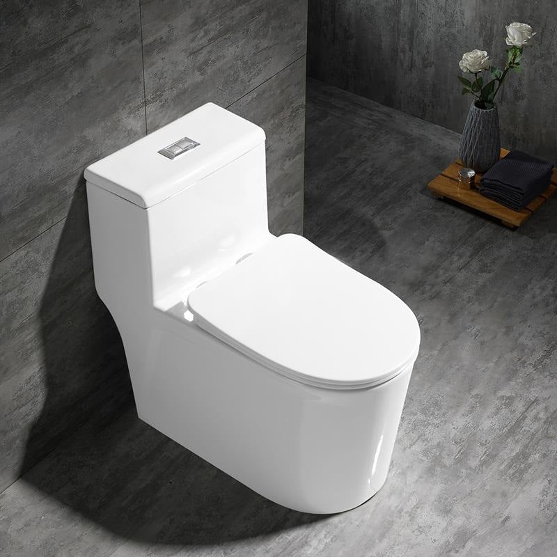 Contemporary Siphon Jet Flush Toilet White Urine Toilet with Seat for Bathroom Clearhalo 'Bathroom Remodel & Bathroom Fixtures' 'Home Improvement' 'home_improvement' 'home_improvement_toilets' 'Toilets & Bidets' 'Toilets' 7364090