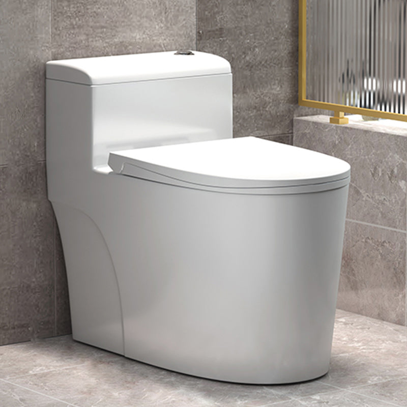 Traditional Floor Mount Toilet White Seat Included Toilet Bowl for Bathroom 15.6"L x 28.3"W x 24.8"H Toilet with Sprayer Clearhalo 'Bathroom Remodel & Bathroom Fixtures' 'Home Improvement' 'home_improvement' 'home_improvement_toilets' 'Toilets & Bidets' 'Toilets' 7364125