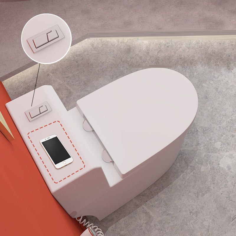 Traditional Floor Mount Toilet White Seat Included Toilet Bowl for Bathroom Clearhalo 'Bathroom Remodel & Bathroom Fixtures' 'Home Improvement' 'home_improvement' 'home_improvement_toilets' 'Toilets & Bidets' 'Toilets' 7364130