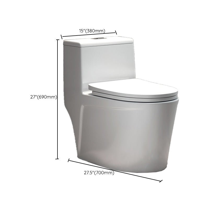 Traditional Floor Mount Toilet White Seat Included Toilet Bowl for Bathroom Clearhalo 'Bathroom Remodel & Bathroom Fixtures' 'Home Improvement' 'home_improvement' 'home_improvement_toilets' 'Toilets & Bidets' 'Toilets' 7364132