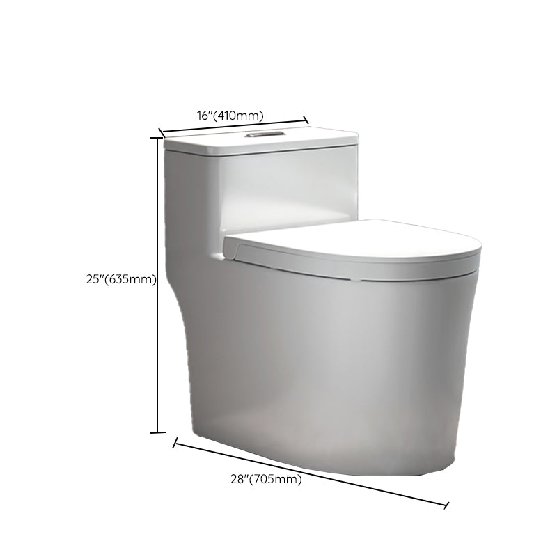 Traditional Floor Mount Toilet White Seat Included Toilet Bowl for Bathroom Clearhalo 'Bathroom Remodel & Bathroom Fixtures' 'Home Improvement' 'home_improvement' 'home_improvement_toilets' 'Toilets & Bidets' 'Toilets' 7364133