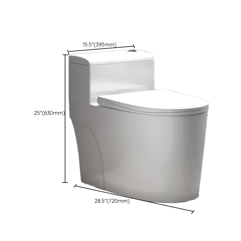 Traditional Floor Mount Toilet White Seat Included Toilet Bowl for Bathroom Clearhalo 'Bathroom Remodel & Bathroom Fixtures' 'Home Improvement' 'home_improvement' 'home_improvement_toilets' 'Toilets & Bidets' 'Toilets' 7364134