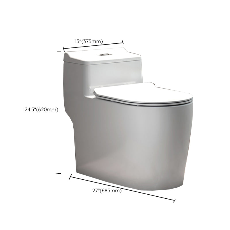 Traditional Floor Mount Toilet White Seat Included Toilet Bowl for Bathroom Clearhalo 'Bathroom Remodel & Bathroom Fixtures' 'Home Improvement' 'home_improvement' 'home_improvement_toilets' 'Toilets & Bidets' 'Toilets' 7364138