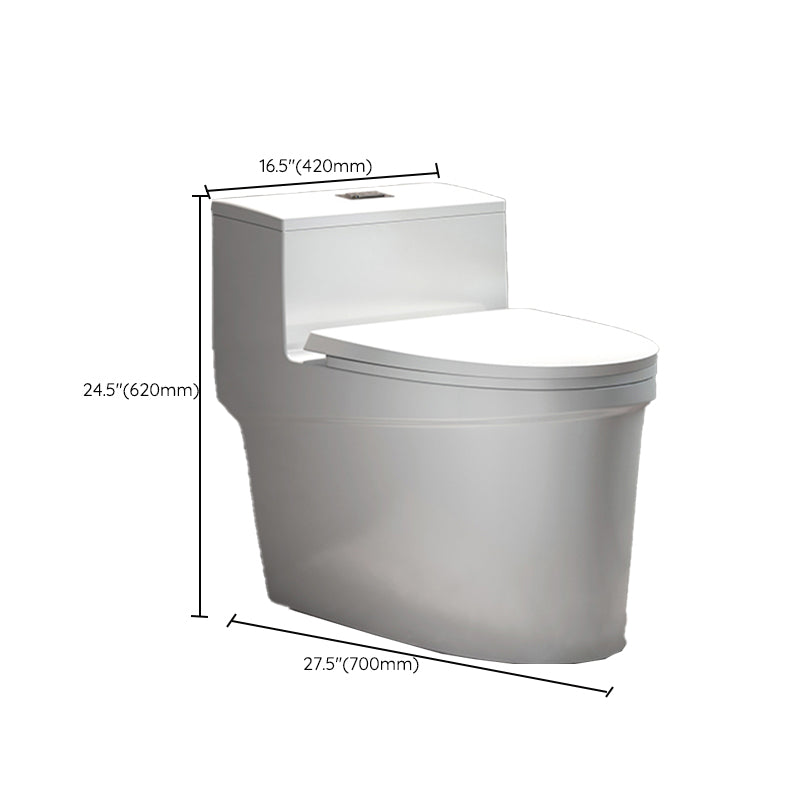 Traditional Floor Mount Toilet White Seat Included Toilet Bowl for Bathroom Clearhalo 'Bathroom Remodel & Bathroom Fixtures' 'Home Improvement' 'home_improvement' 'home_improvement_toilets' 'Toilets & Bidets' 'Toilets' 7364139