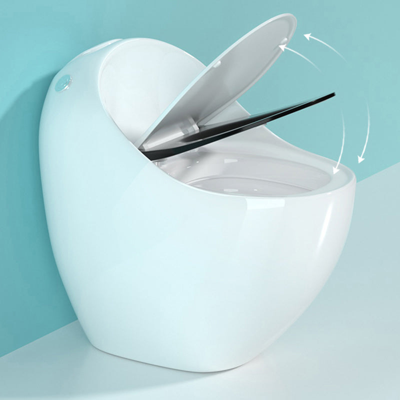 Modern Porcelain Floor Mounted Flush Toilet All In One Siphon Jet Toilet Clearhalo 'Bathroom Remodel & Bathroom Fixtures' 'Home Improvement' 'home_improvement' 'home_improvement_toilets' 'Toilets & Bidets' 'Toilets' 7364146