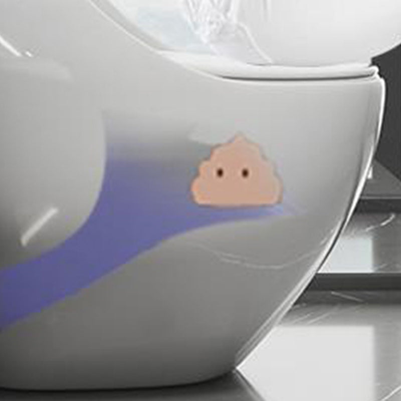 Modern Porcelain Floor Mounted Flush Toilet All In One Siphon Jet Toilet Clearhalo 'Bathroom Remodel & Bathroom Fixtures' 'Home Improvement' 'home_improvement' 'home_improvement_toilets' 'Toilets & Bidets' 'Toilets' 7364155