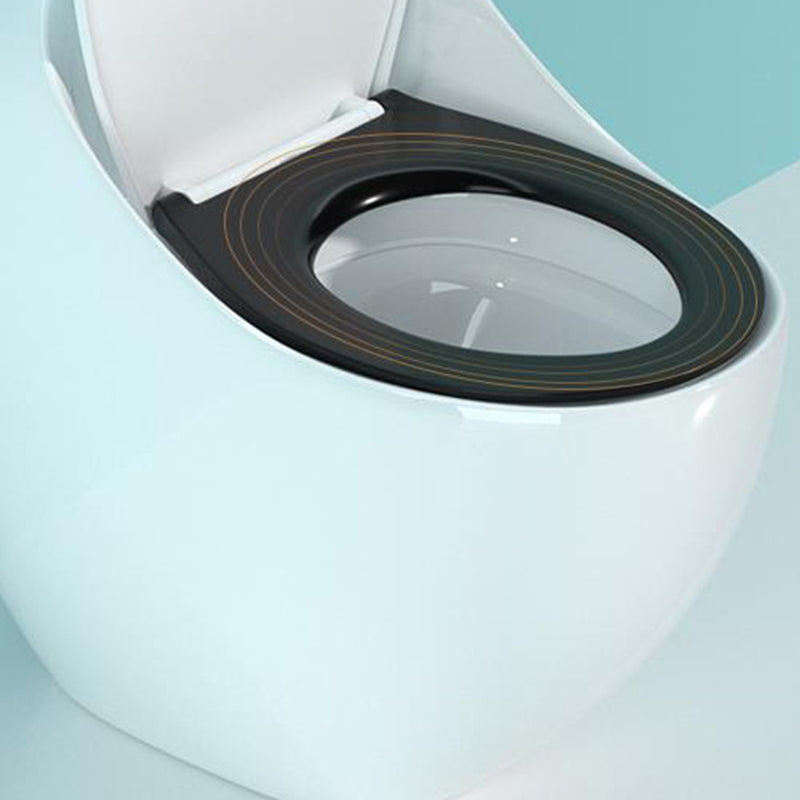 Modern Porcelain Floor Mounted Flush Toilet All In One Siphon Jet Toilet Clearhalo 'Bathroom Remodel & Bathroom Fixtures' 'Home Improvement' 'home_improvement' 'home_improvement_toilets' 'Toilets & Bidets' 'Toilets' 7364159