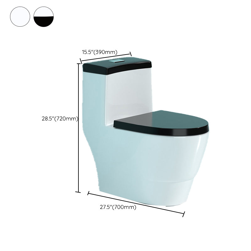Modern Porcelain Floor Mounted Flush Toilet All In One Siphon Jet Toilet Clearhalo 'Bathroom Remodel & Bathroom Fixtures' 'Home Improvement' 'home_improvement' 'home_improvement_toilets' 'Toilets & Bidets' 'Toilets' 7364162