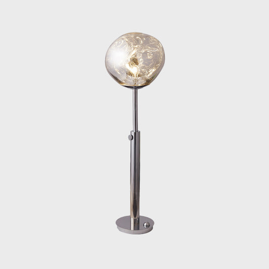 Chrome/Rose Gold Lava-Like Floor Stand Light Designer LED Acrylic Reading Floor Lamp with Expansion Bar Clearhalo 'Floor Lamps' 'Lamps' Lighting' 736417