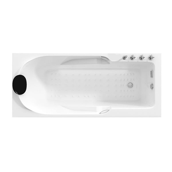 Modern Acrylic Rectangular Bathtub White Drop-in Soaking Bath Clearhalo 'Bathroom Remodel & Bathroom Fixtures' 'Bathtubs' 'Home Improvement' 'home_improvement' 'home_improvement_bathtubs' 'Showers & Bathtubs' 7364217