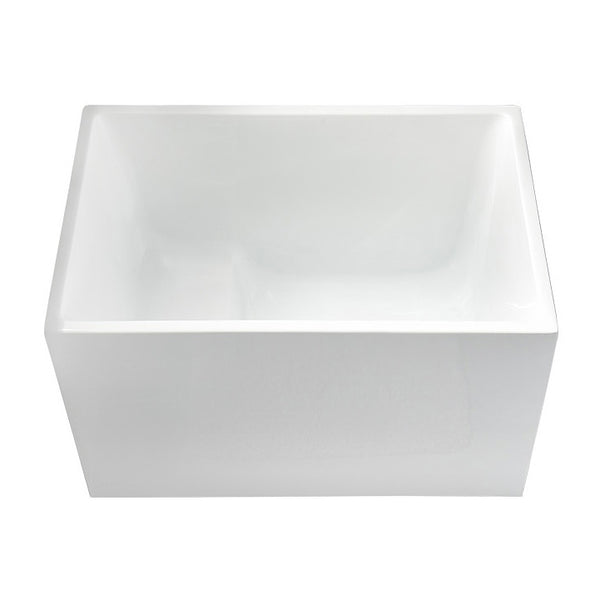 Back to Wall Soaking Bathtub Rectangular Modern Bath Tub (Board not ...