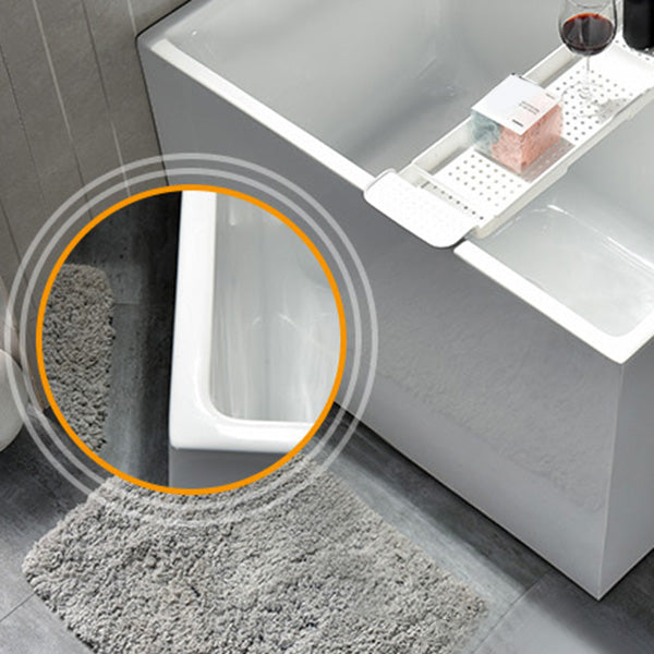 Back to Wall Soaking Bathtub Rectangular Modern Bath Tub (Board not Included) Clearhalo 'Bathroom Remodel & Bathroom Fixtures' 'Bathtubs' 'Home Improvement' 'home_improvement' 'home_improvement_bathtubs' 'Showers & Bathtubs' 7364244