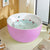 Antique Finish Round Bathtub Stand Alone Modern Soaking Bath Tub Pink Clearhalo 'Bathroom Remodel & Bathroom Fixtures' 'Bathtubs' 'Home Improvement' 'home_improvement' 'home_improvement_bathtubs' 'Showers & Bathtubs' 7364262