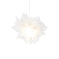 Sheer Flower Ceiling Pendant Light Modernism 1 Light 18"/27" Width White/Blue/Pink Suspension Lamp for Bedroom Clearhalo 'Ceiling Lights' 'Modern Pendants' 'Modern' 'Pendant Lights' 'Pendants' Lighting' 736465