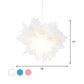 Sheer Flower Ceiling Pendant Light Modernism 1 Light 18"/27" Width White/Blue/Pink Suspension Lamp for Bedroom Clearhalo 'Ceiling Lights' 'Modern Pendants' 'Modern' 'Pendant Lights' 'Pendants' Lighting' 736466