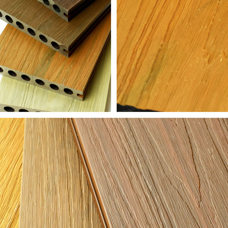 Composite Patio Flooring Tiles Striped Pattern Nailed Tile Set Clearhalo 'Home Improvement' 'home_improvement' 'home_improvement_outdoor_deck_tiles_planks' 'Outdoor Deck Tiles & Planks' 'Outdoor Flooring & Tile' 'Outdoor Remodel' 'outdoor_deck_tiles_planks' 7364704