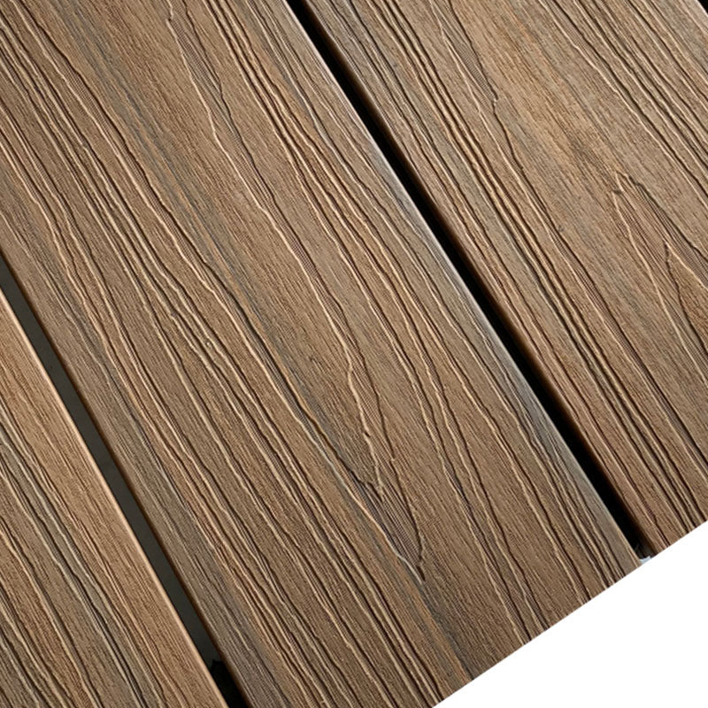 Polypropylene Patio Flooring Tiles Embossed Nailed Tile Set Teak Clearhalo 'Home Improvement' 'home_improvement' 'home_improvement_outdoor_deck_tiles_planks' 'Outdoor Deck Tiles & Planks' 'Outdoor Flooring & Tile' 'Outdoor Remodel' 'outdoor_deck_tiles_planks' 7364729