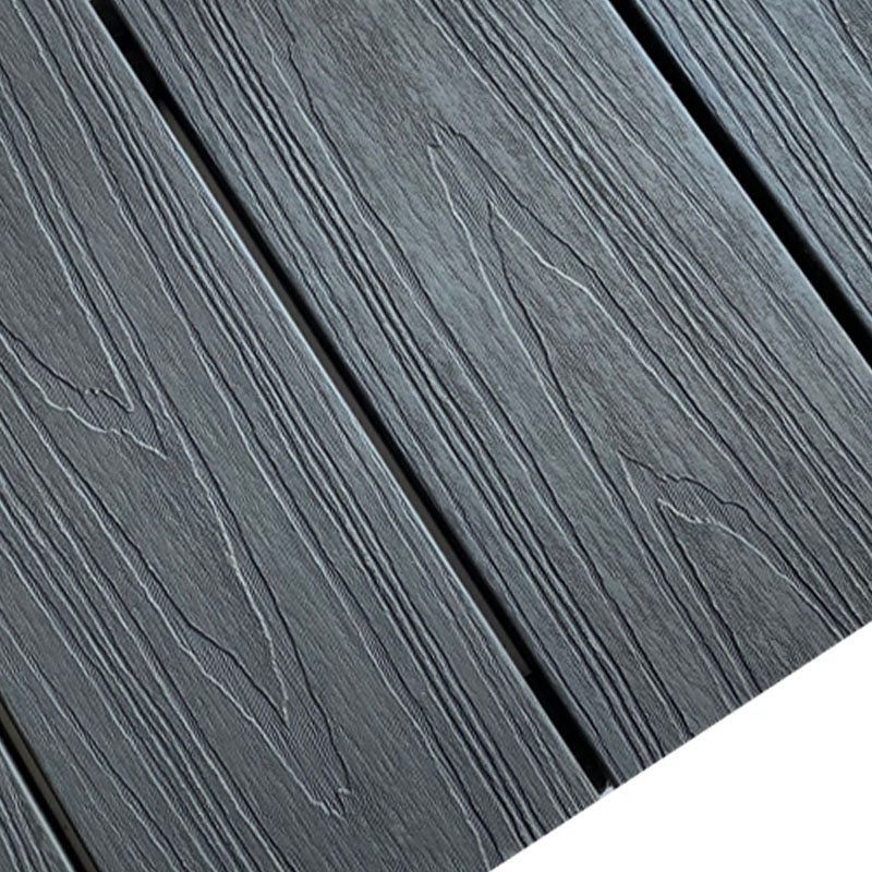 Polypropylene Patio Flooring Tiles Embossed Nailed Tile Set Dark Gray Clearhalo 'Home Improvement' 'home_improvement' 'home_improvement_outdoor_deck_tiles_planks' 'Outdoor Deck Tiles & Planks' 'Outdoor Flooring & Tile' 'Outdoor Remodel' 'outdoor_deck_tiles_planks' 7364732