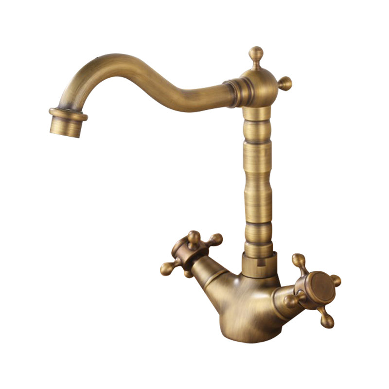Industrial Wide Spread Bathroom Faucet 1-Handle Lavatory Faucet Clearhalo 'Bathroom Remodel & Bathroom Fixtures' 'Bathroom Sink Faucets' 'Bathroom Sinks & Faucet Components' 'bathroom_sink_faucets' 'Home Improvement' 'home_improvement' 'home_improvement_bathroom_sink_faucets' 7364760