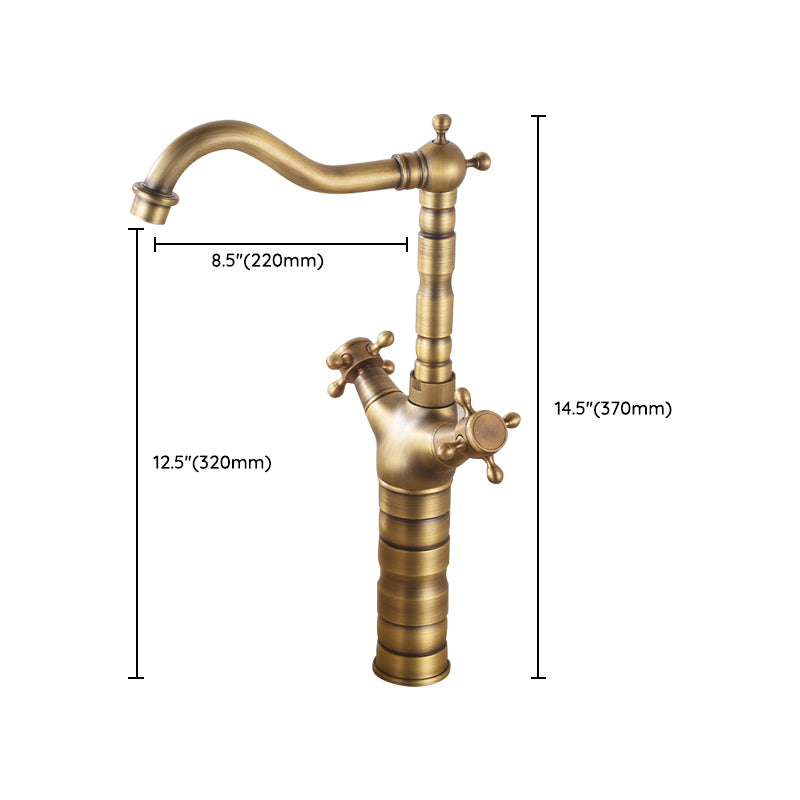 Industrial Wide Spread Bathroom Faucet 1-Handle Lavatory Faucet Clearhalo 'Bathroom Remodel & Bathroom Fixtures' 'Bathroom Sink Faucets' 'Bathroom Sinks & Faucet Components' 'bathroom_sink_faucets' 'Home Improvement' 'home_improvement' 'home_improvement_bathroom_sink_faucets' 7364766