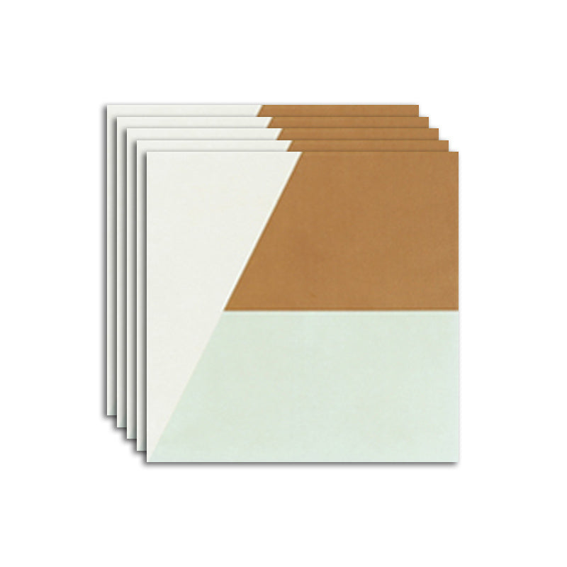 Ceramic Floor and Wall Tile Square Shape Floor and Wall Tile for Bathroom Green-Brown Clearhalo 'Floor Tiles & Wall Tiles' 'floor_tiles_wall_tiles' 'Flooring 'Home Improvement' 'home_improvement' 'home_improvement_floor_tiles_wall_tiles' Walls and Ceiling' 7364858